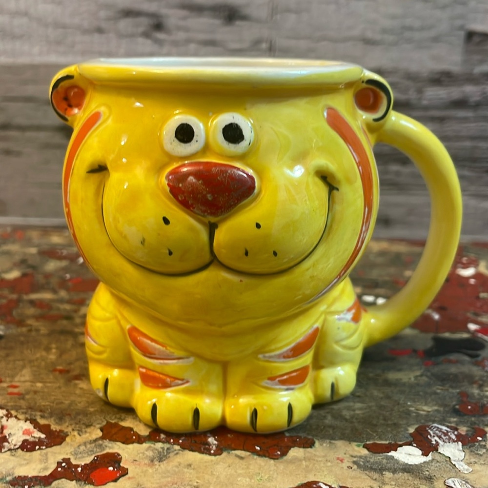 Vintage Holt-Howard 1973 Smiling Tiger Cup Mug